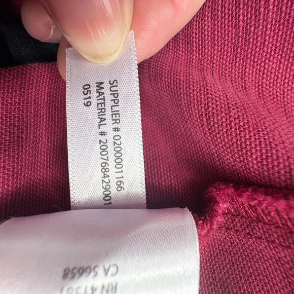 Lauren Ralph Lauren Skirt Womens 8 Burgundy Pockets Pencil Back Slit Academia - Picture 6 of 12